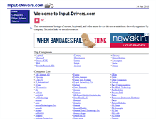Tablet Screenshot of input-drivers.com
